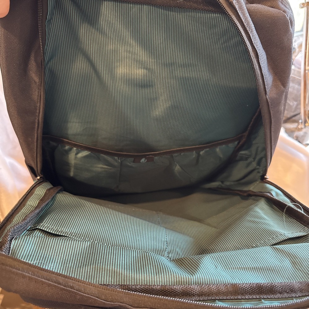The Journeyman Bag Co Canvas Black Laptop Backpack Bag NWT 15x19" Travel Case - Picture 6 of 6